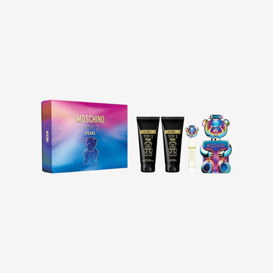 Moschino Toy 2 Pearl EAU de Parfum Geschenkset 2024 (100 ml EDP, Bodylotion, Duschgel und 10 ml Reisespray)