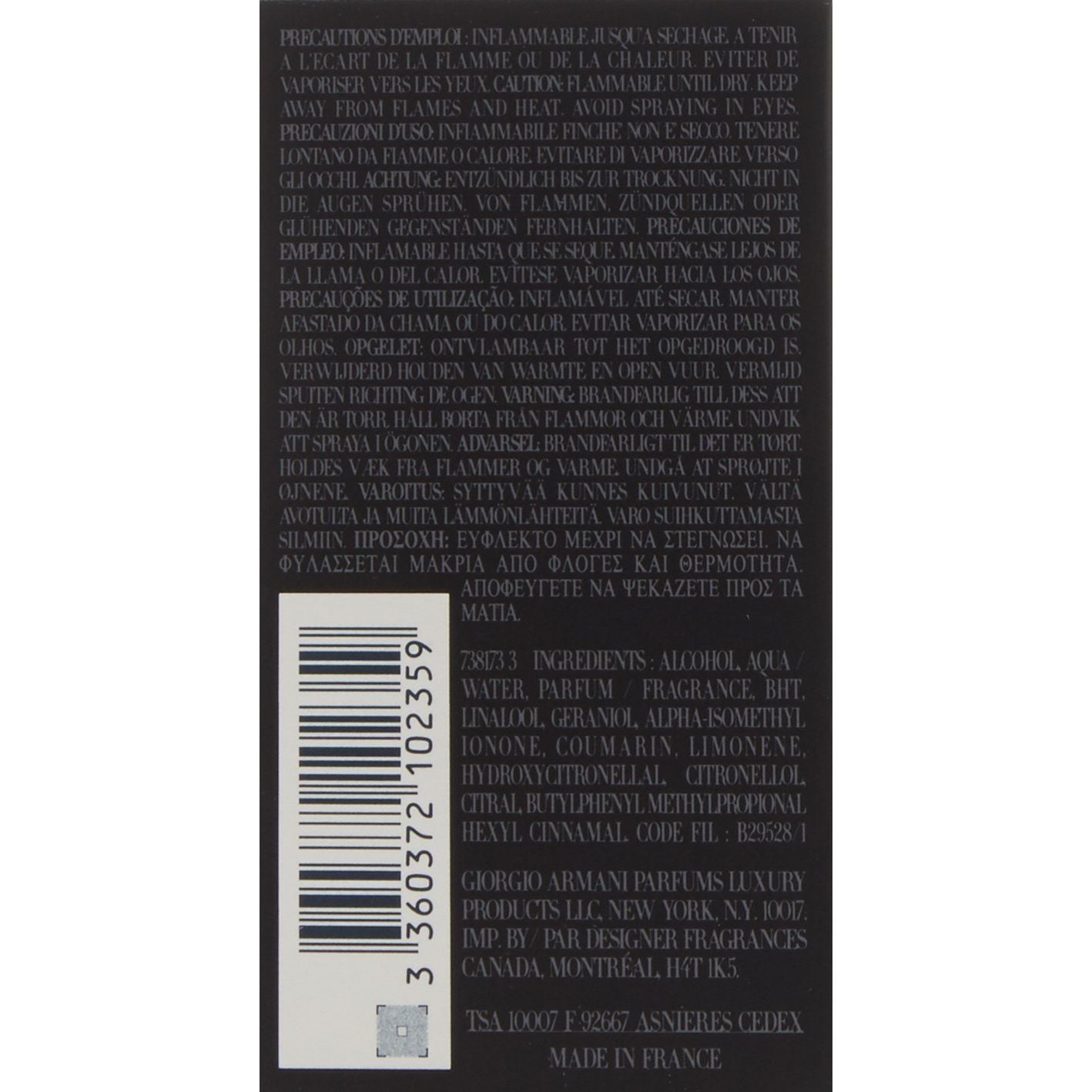 Giorgio Armani Eau de Toilette für Männer 1er Pack (1x 30 ml)