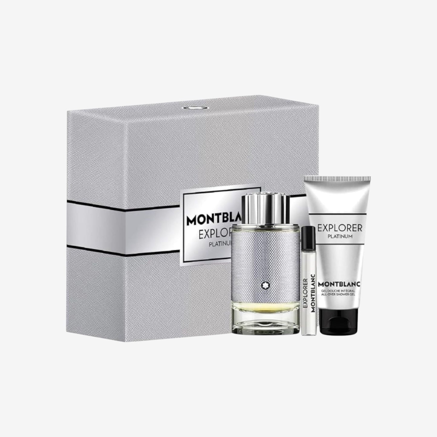 Mont Blanc Explorer Platinum Men 96.4 g Edp Spray + 96.4 g S/Gel + 7.5 Mini