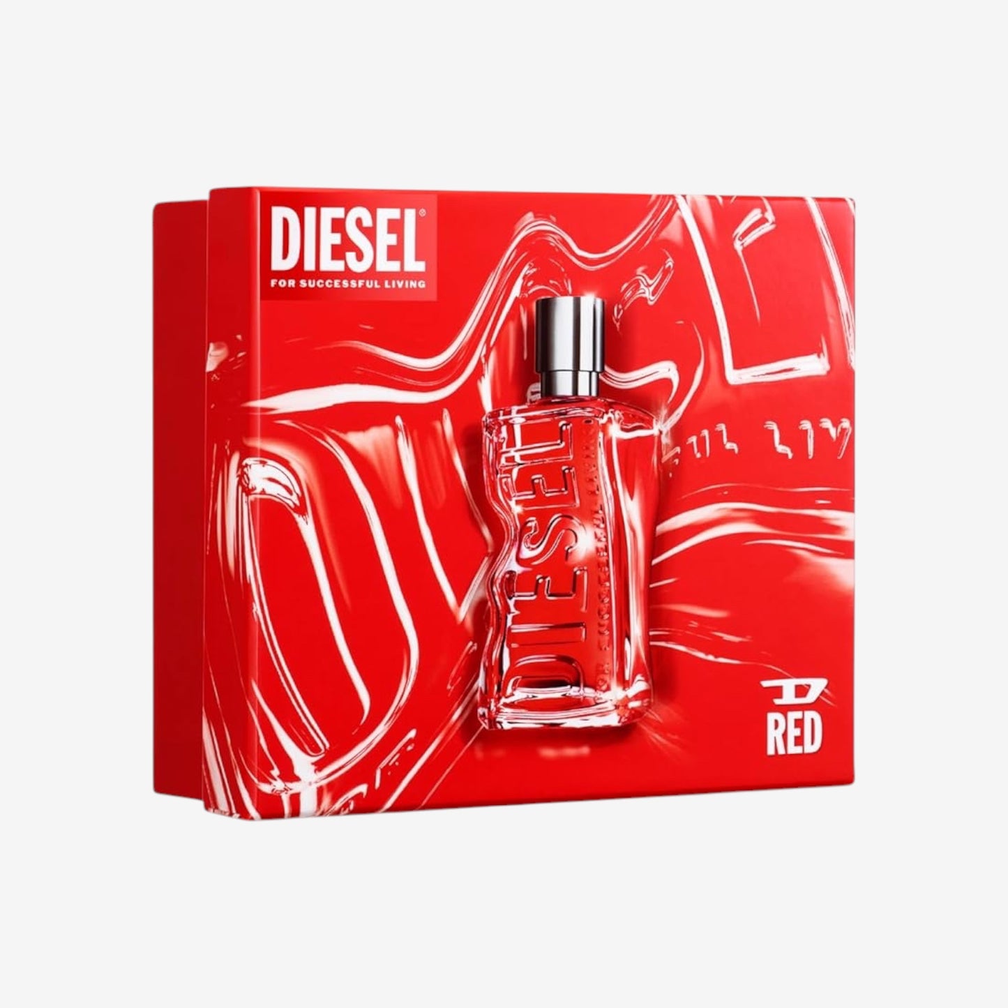 Diesel D by Diesel Red Eau de Parfum Set für Herren, 60 ml & 10 ml Travelspray, intensiver und frischer Herrenduft, langanhaltendes Parfum