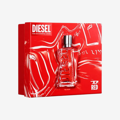 Diesel D by Diesel Red Eau de Parfum Set für Herren, 60 ml & 10 ml Travelspray, intensiver und frischer Herrenduft, langanhaltendes Parfum