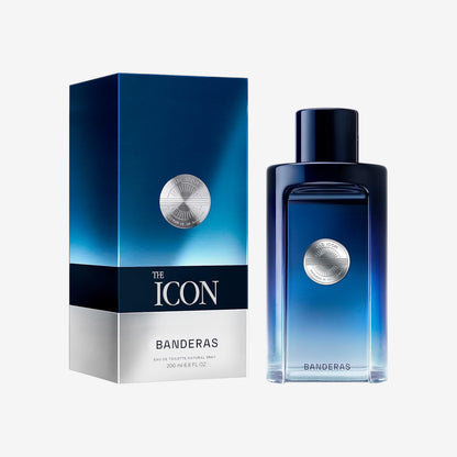 Banderas – The Icon, Eau de Toilette für Herren – Langanhaltend – Maskuliner, eleganter Duft mit Charakter – Holzige Bernsteinnoten – Ideal für besondere Anlässe – 200 ml