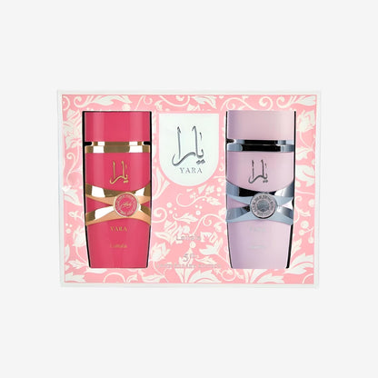 Lattafa Anniversary Edition Yara & Yara Candy Eau de Parfum (100 ml + 100 ml), exklusive Düfte für Damen, süß, blumig und raffiniert
