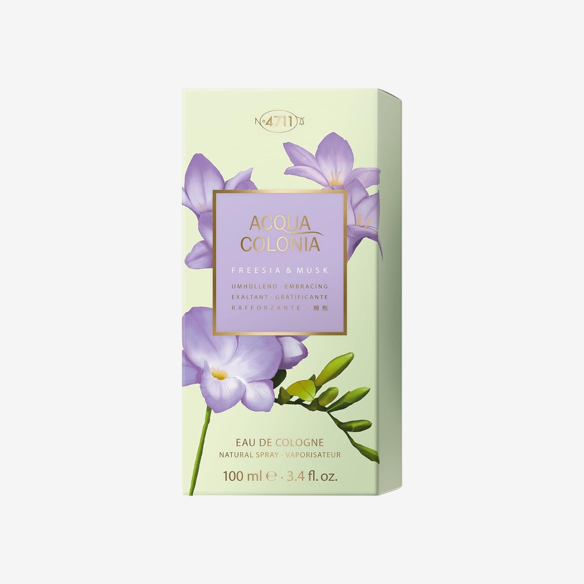 4711 Acqua Colonia® Freesia & Musk | Eau de Cologne - umhüllend - Wellness für die Sinne | 100ml Natural Spray