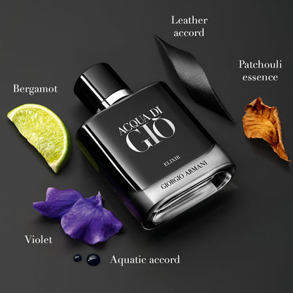 Giorgio Armani Acqua di Gio Elixir Eau de Parfum Spray für Herren, 1,7 Ounce/50 ml