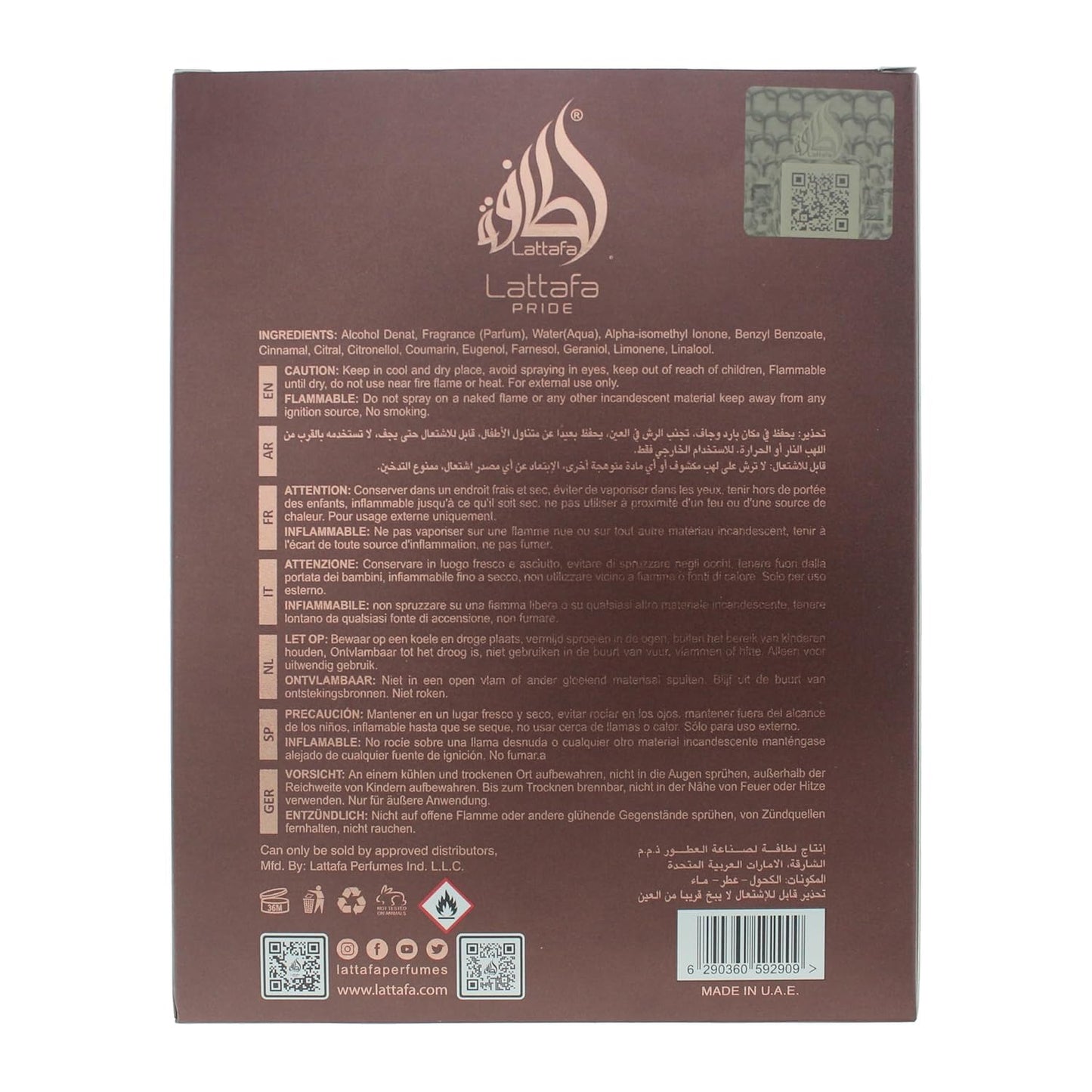 Lattafa Pride Perfume Vintage Radio Eau de Perfume 100ml