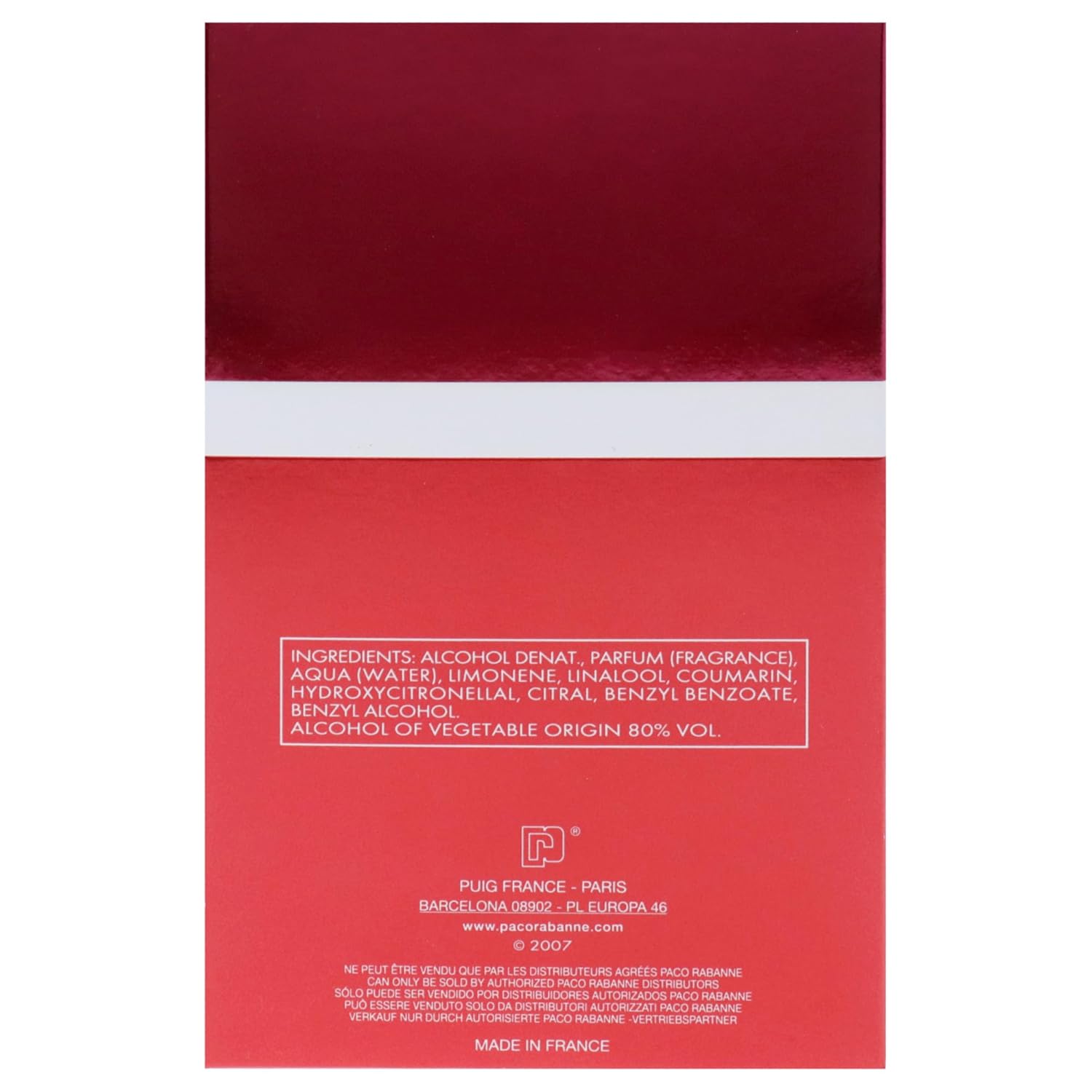 PACO RABANNE Ultrared Man EDT Vapo 100 ml