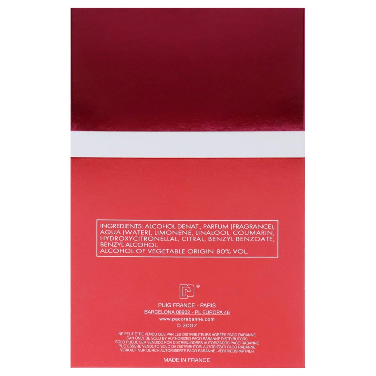 PACO RABANNE Ultrared Man EDT Vapo 100 ml