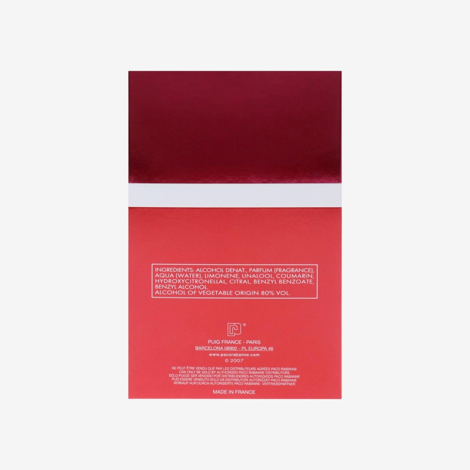 PACO RABANNE Ultrared Man EDT Vapo 100 ml