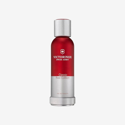 VICTORINOX Swiss Army Classic Red Edition, Eau de Toilette Herren, Parfüm mit Beeren und Lavendel, Dynamisch und aromatisch, Vegan, 100 ml, V0001247
