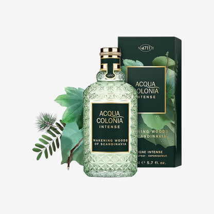 4711 Acqua Colonia® Intense Wakening Woods of Scandinavia | Eau de Cologne - aromatisch-holzig - Wellness für die Sinne | 50ml Natural Spray