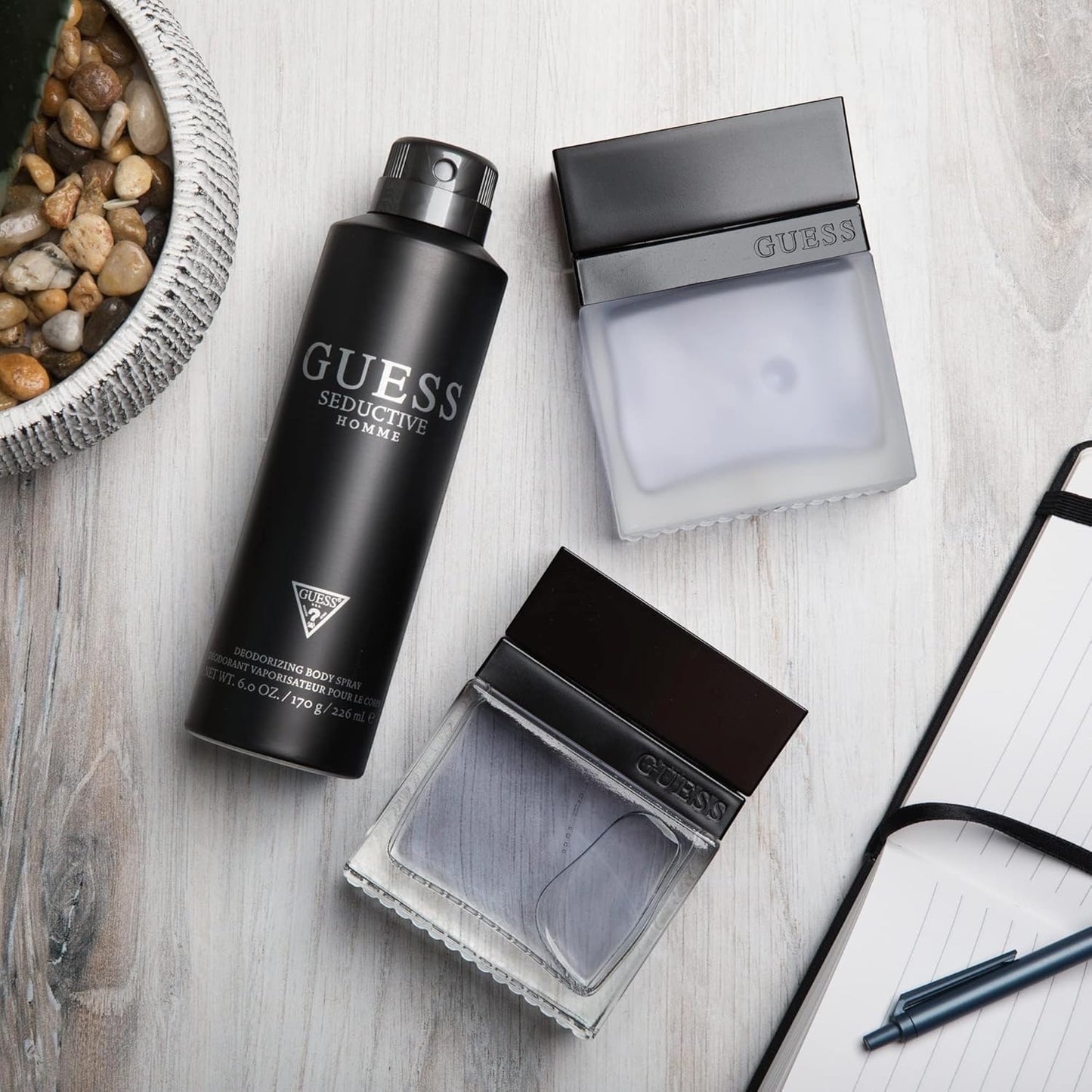 GUESS Seductive, Eau de Toilette, Parfum Herren, Orientalisch-Holziger Duft, LangAnhaltend