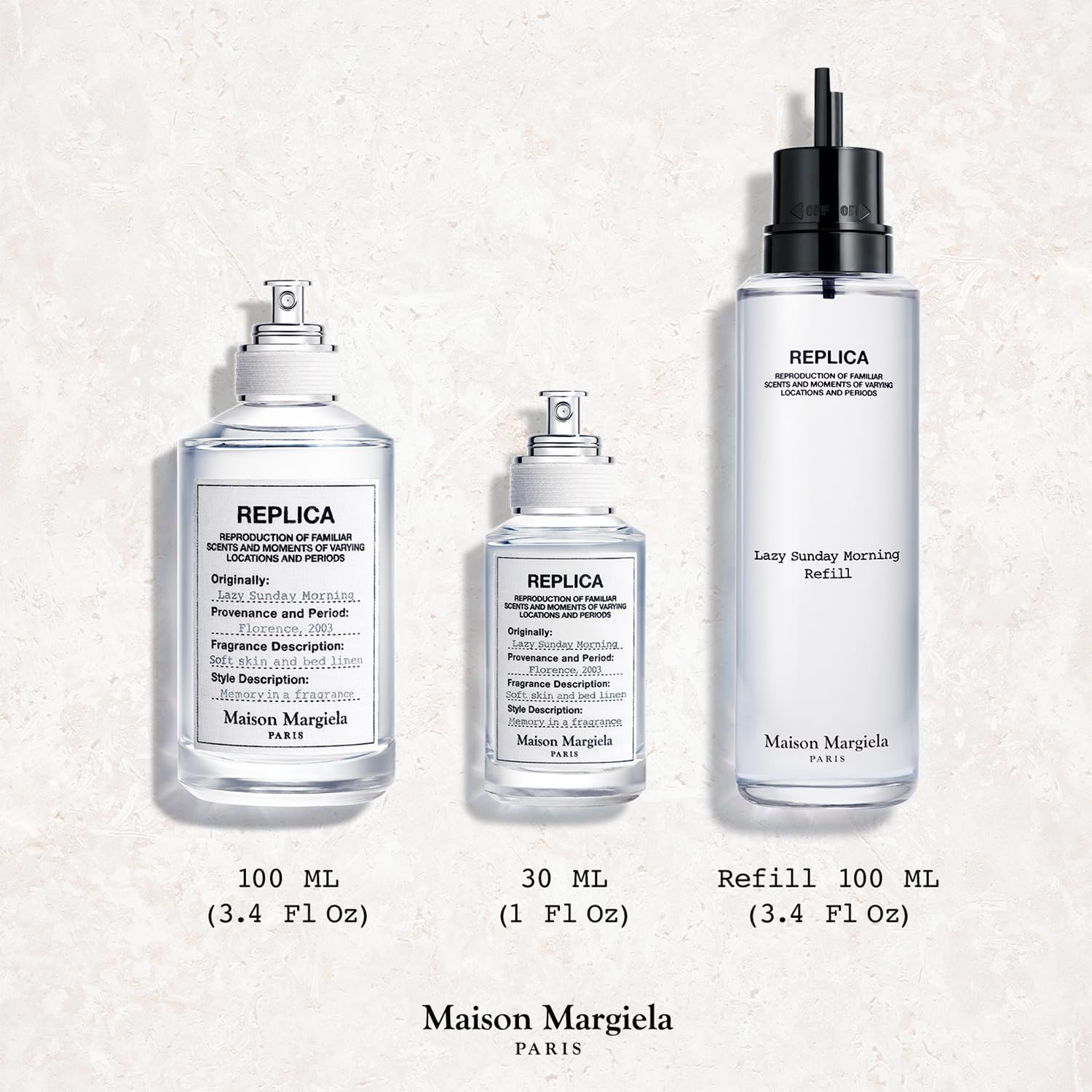 MAISON MARTIN MARGIELA Replica Lazy Sunday EDT Vapo 100 ml, 1er Pack (1 x 100 ml)