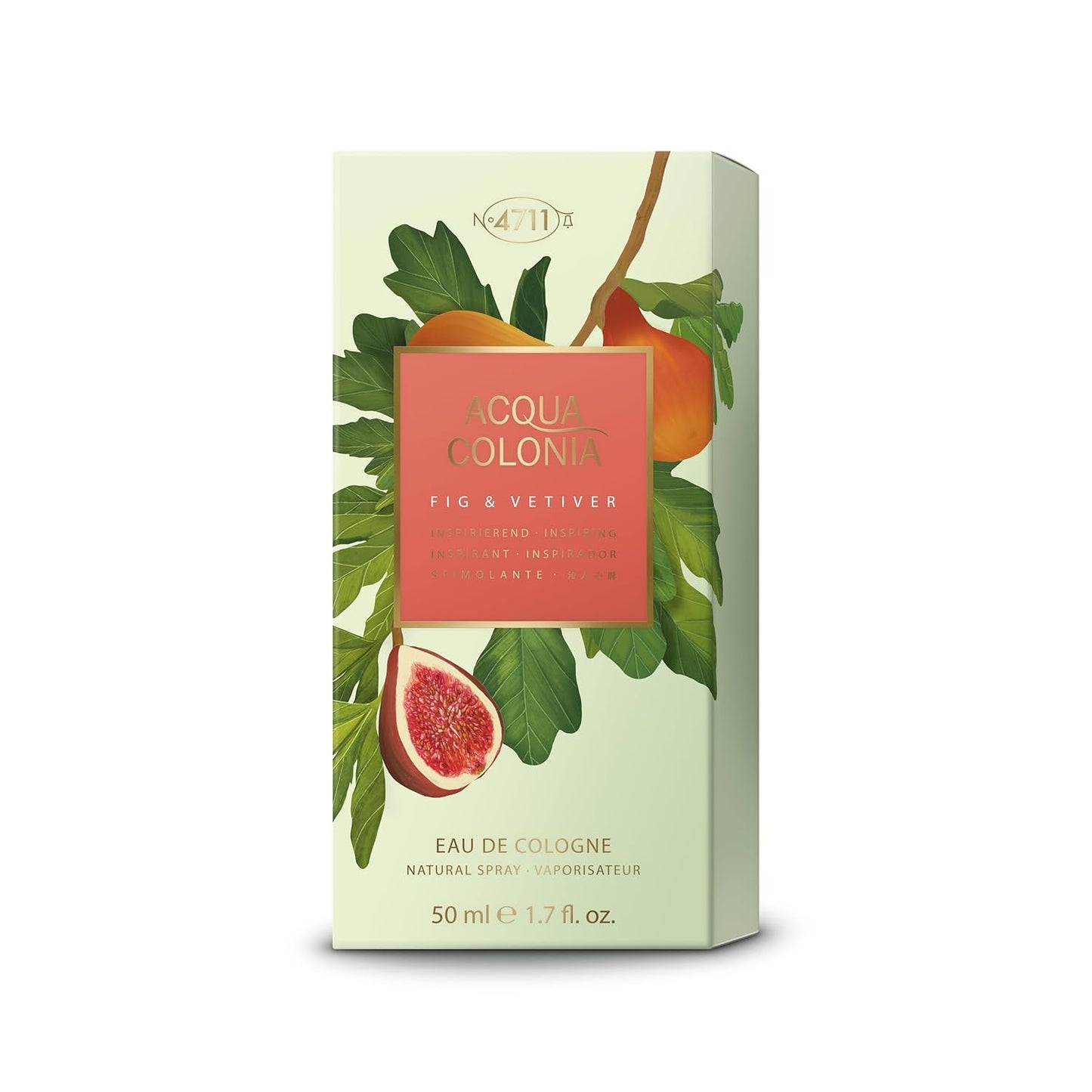 4711 Acqua Colonia® Fig & Vetiver | Eau de Cologne - inspirierend - Wellness für die Sinne | 50ml Natural Spray