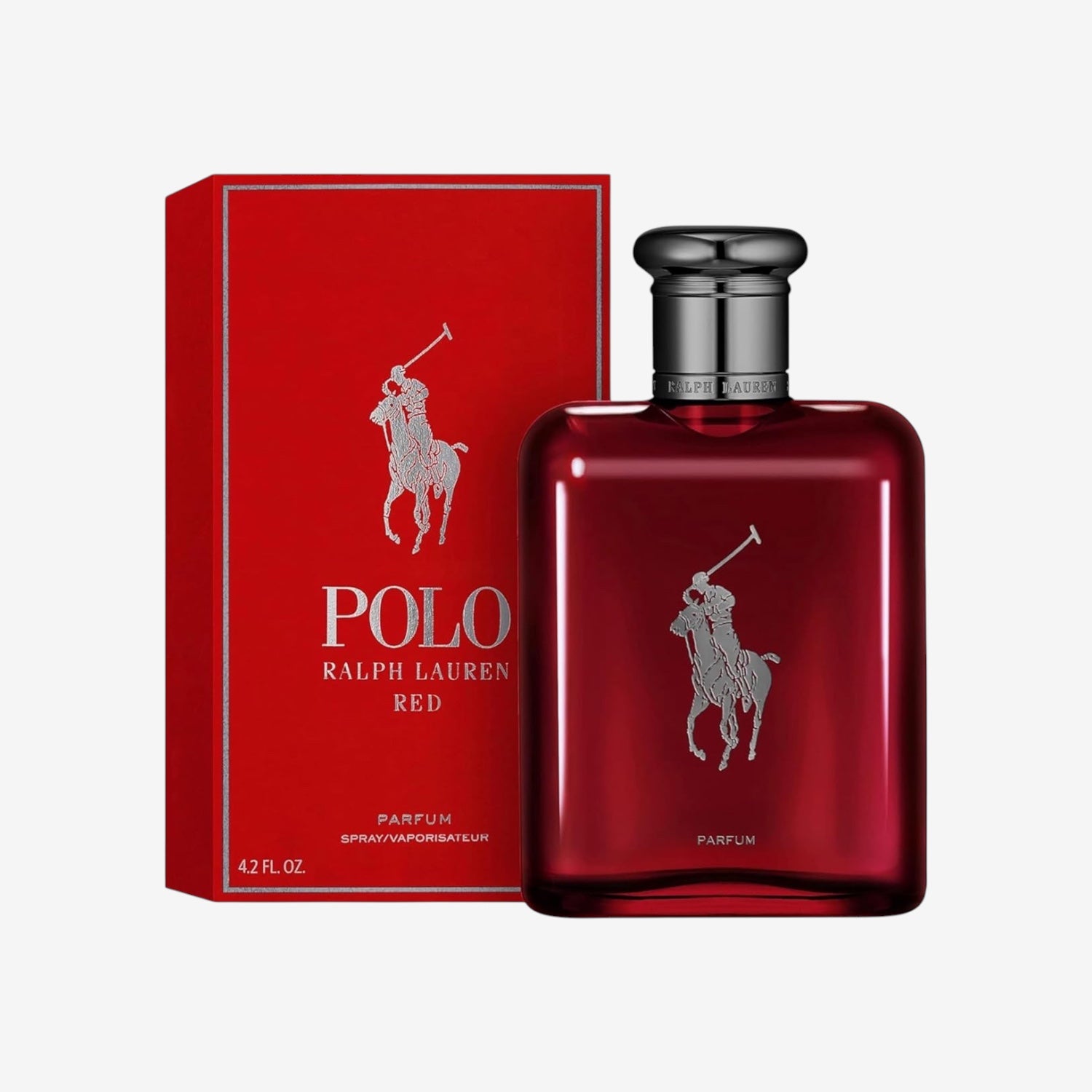 Ralph Lauren Polo Red Parfum für Herren, würzig-sinnlicher Duft mit Absinth, Blutorange & Zedernholz, für selbstbewusste Männer, 125 ml