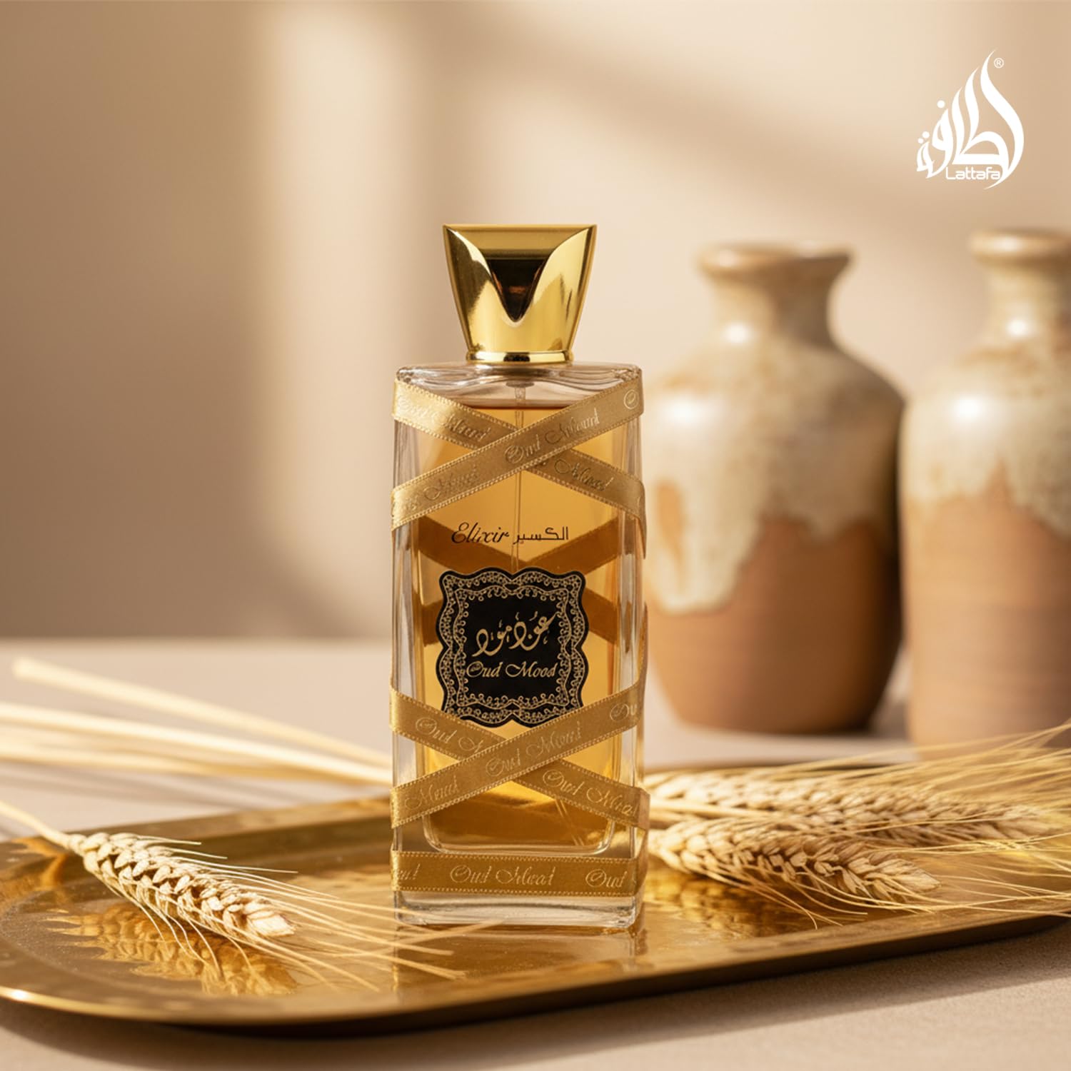 Lattafa Oud Mood Eau de Parfum orientalischer Duft (Sandalwood,100ml(1erPack))