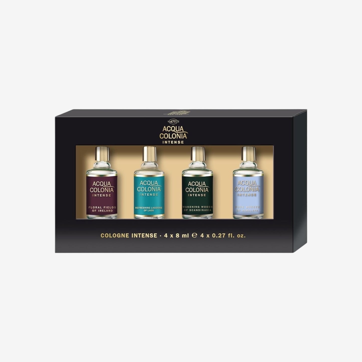 4711 Acqua Colonia® Intense Miniaturenset | Eau de Cologne - Wellness für die Sinne | 4x8ml Natural Spray