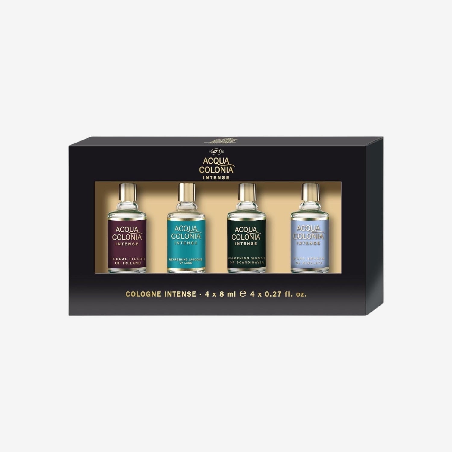 4711 Acqua Colonia® Intense Miniaturenset | Eau de Cologne - Wellness für die Sinne | 4x8ml Natural Spray