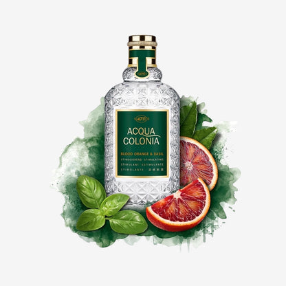 4711 Acqua Colonia® Blood Orange & Basil | Eau de Cologne - stimulierend - Wellness für die Sinne | 100ml Natural Spray