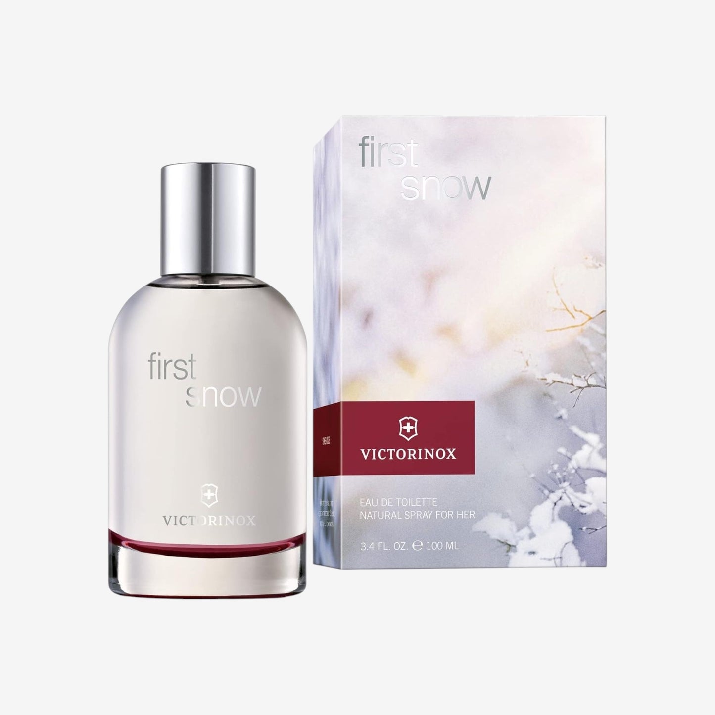 VICTORINOX First Snow Eau de Toilette für Damen, Parfüm mit Vanille und Moschus, Frisch und zart, Vegan, 100 ml, V0000898