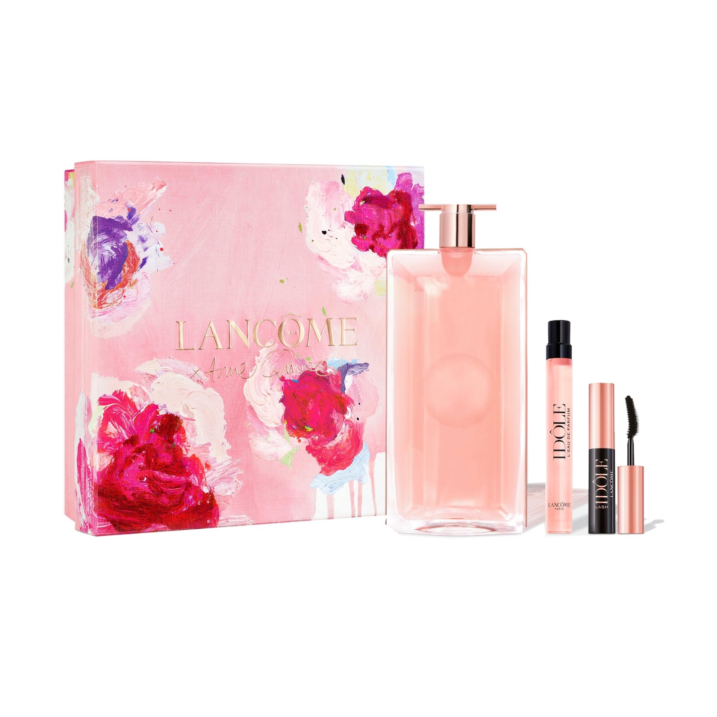 Lancôme Idôle Eau de Parfum, femininer, strahlender Duft mit Rose, Jasmin und Chypre-Akkord, nachhaltig und nachfüllbar