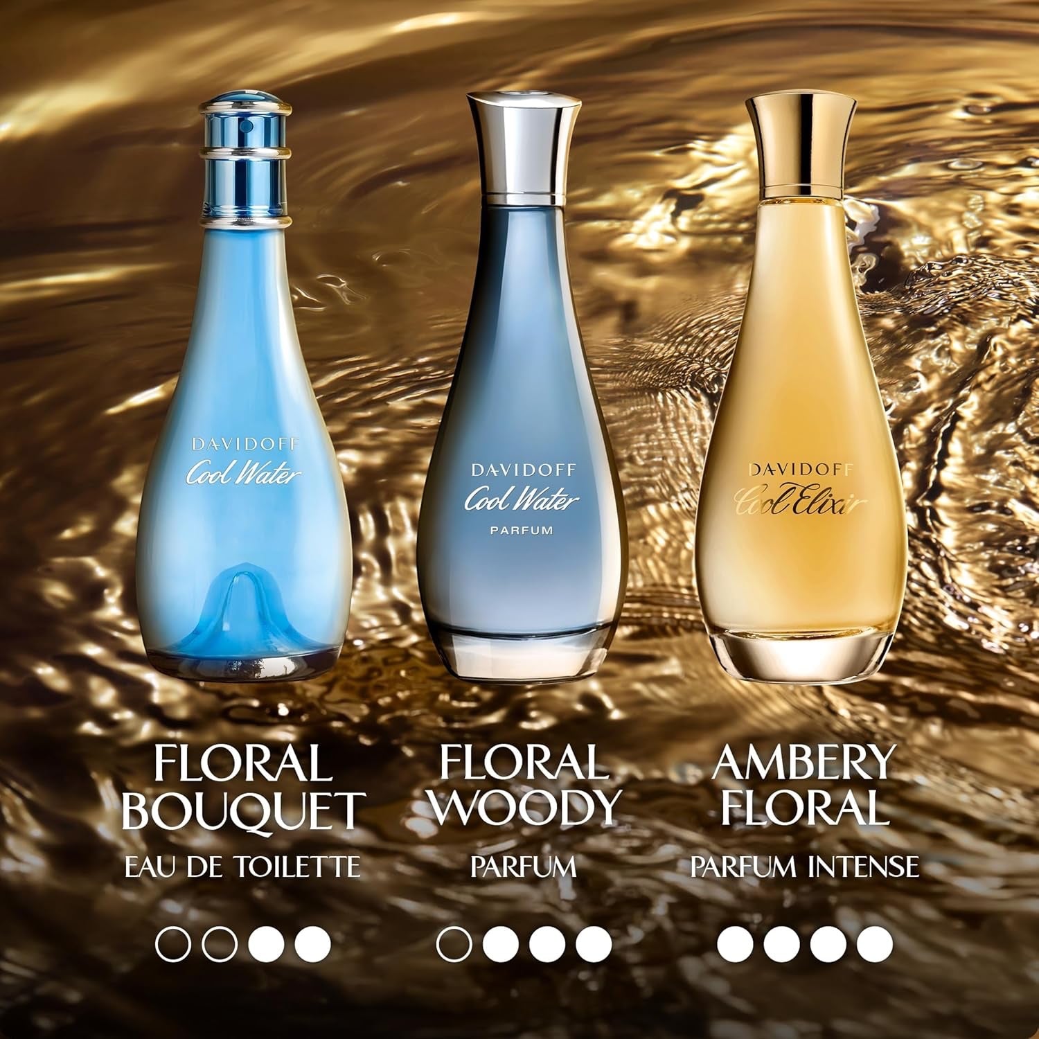Davidoff Cool Elixir – Oud Parfum Intense – Mit Noten von Rosenoxid, Lavandin und einem Oud-Akkord – Luxus Parfums für Herren – Langanhaltender Duft