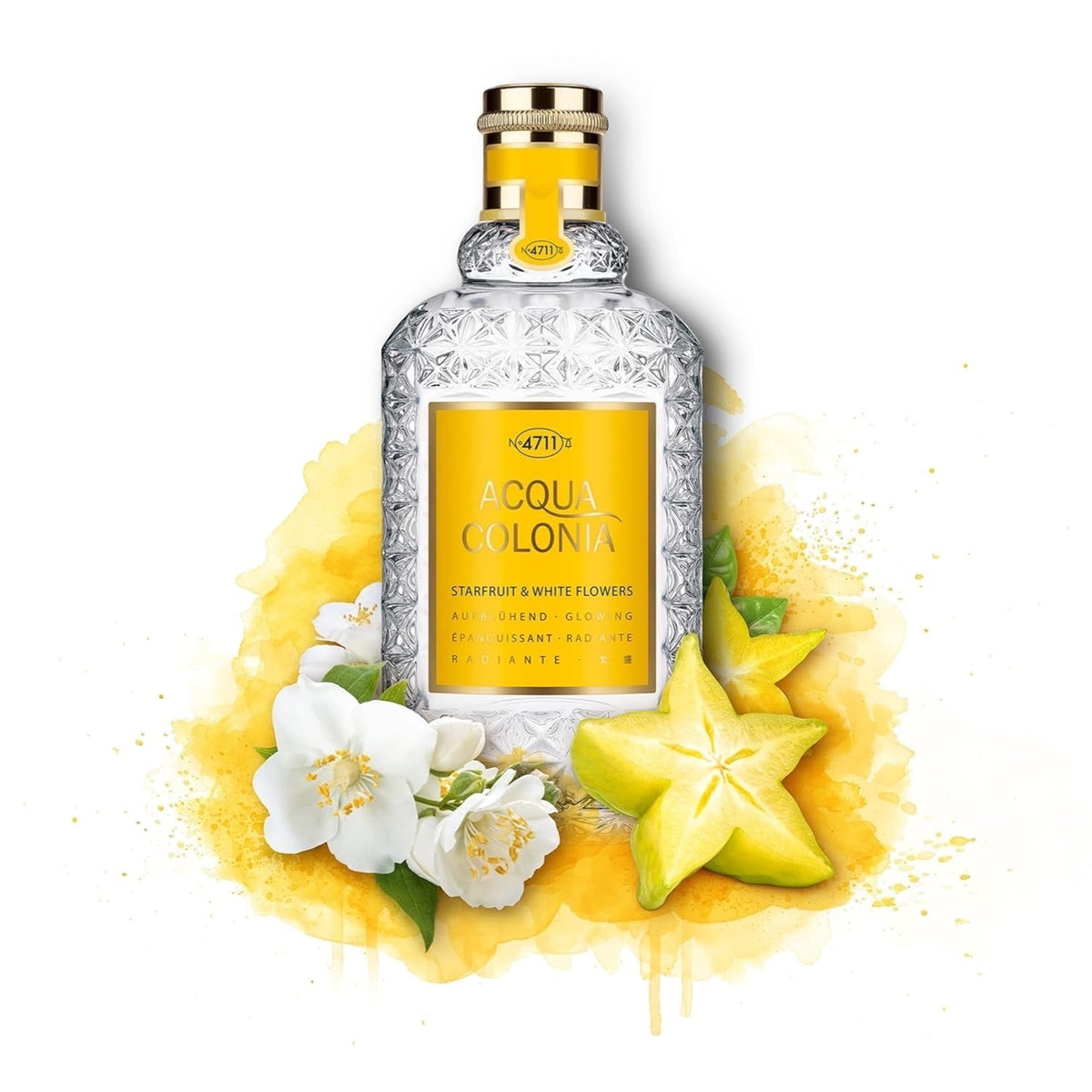4711 Acqua Colonia® Starfruit & White Flowers | Eau de Cologne - aufblühend - Wellness für die Sinne | 50ml Natural Spray