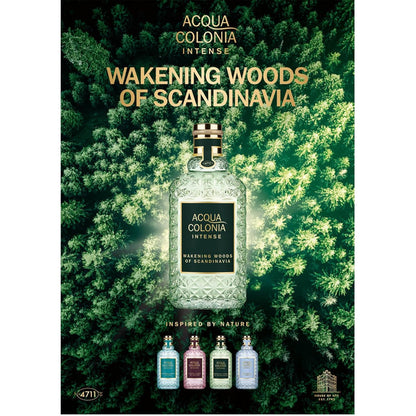 4711 Acqua Colonia® Intense Wakening Woods of Scandinavia | Eau de Cologne - aromatisch-holzig - Wellness für die Sinne | 50ml Natural Spray