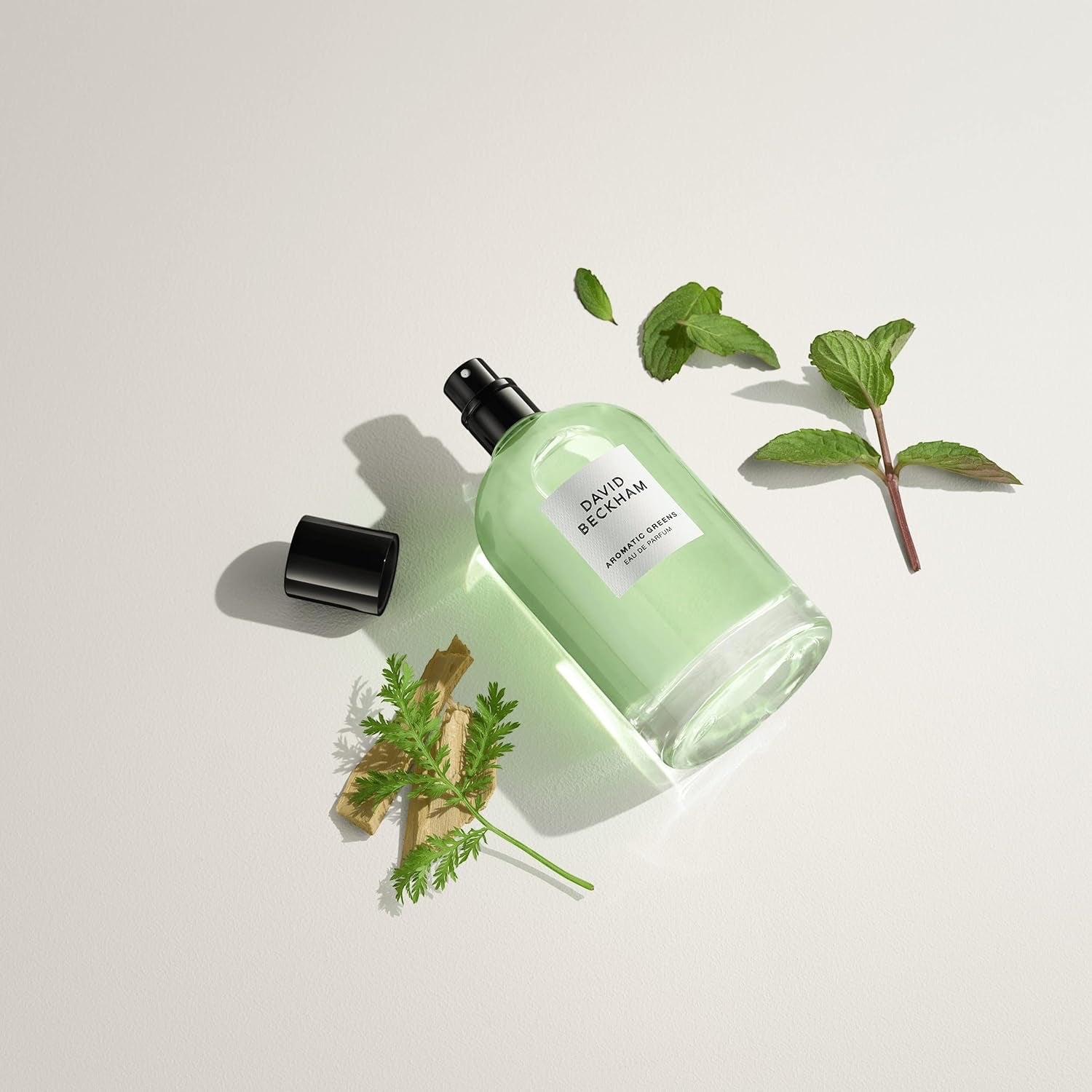 David Beckham Aromatic Greens, Eau de Parfum for him, holzig-grüner Herrenduft, Glasflakon, 100 ml