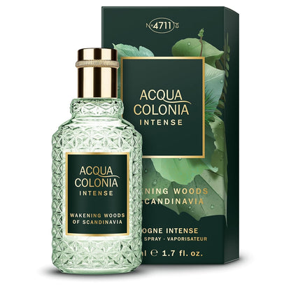 4711 Acqua Colonia® Intense Wakening Woods of Scandinavia | Eau de Cologne - aromatisch-holzig - Wellness für die Sinne | 50ml Natural Spray