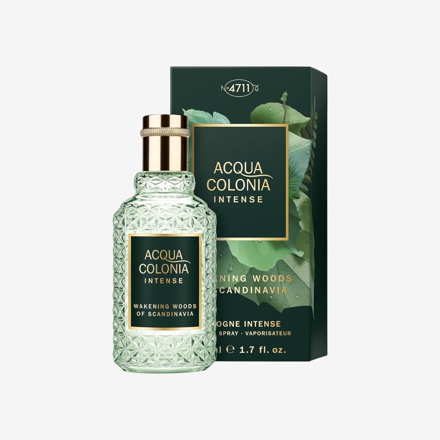 4711 Acqua Colonia® Intense Wakening Woods of Scandinavia | Eau de Cologne - aromatisch-holzig - Wellness für die Sinne | 50ml Natural Spray