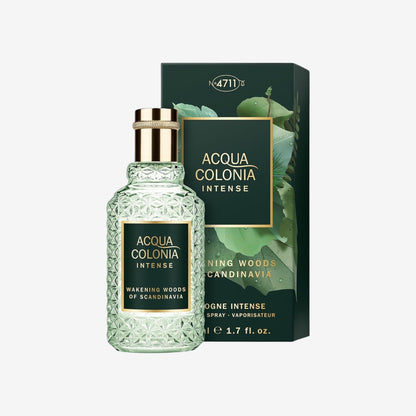 4711 Acqua Colonia® Intense Wakening Woods of Scandinavia | Eau de Cologne - aromatisch-holzig - Wellness für die Sinne | 50ml Natural Spray