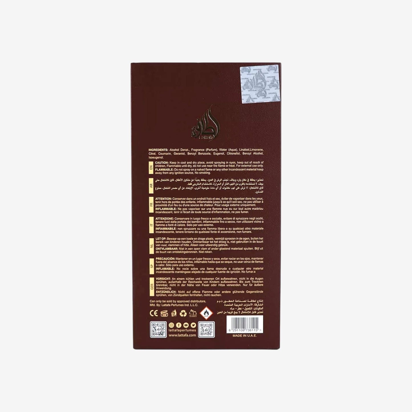 Lattafa Eau de Parfum Oud - Unisex - 100 ml - Eternal Oud