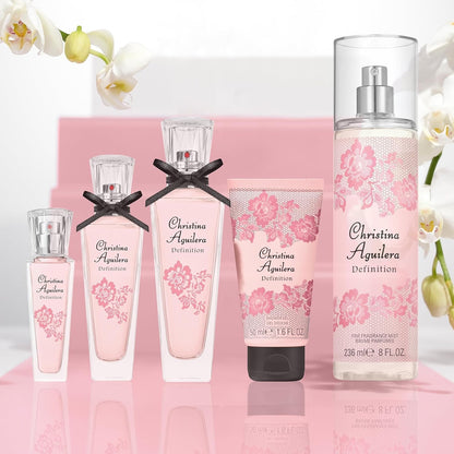 Christina Aguilera - Definition Eau de Parfum für Damen, Floraler Moschus-Duft, sizilianische Bergamotte, Vanilleorchidee & Moschus, kraftvolles, weibliches & lebhaftes Parfüm Spray für Damen, 50 ml