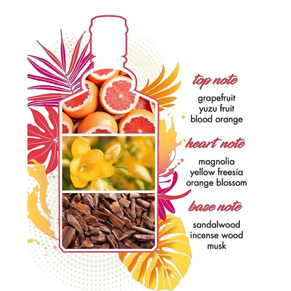 4711® Remix Cologne Grapefruit - Exotic Paradise | Eau de Cologne - zitrisch-fruchtiger Duft rund um die Grapefruit - spritzig frech ge-remixt! | 100ml Natural Spray Vaporisateur
