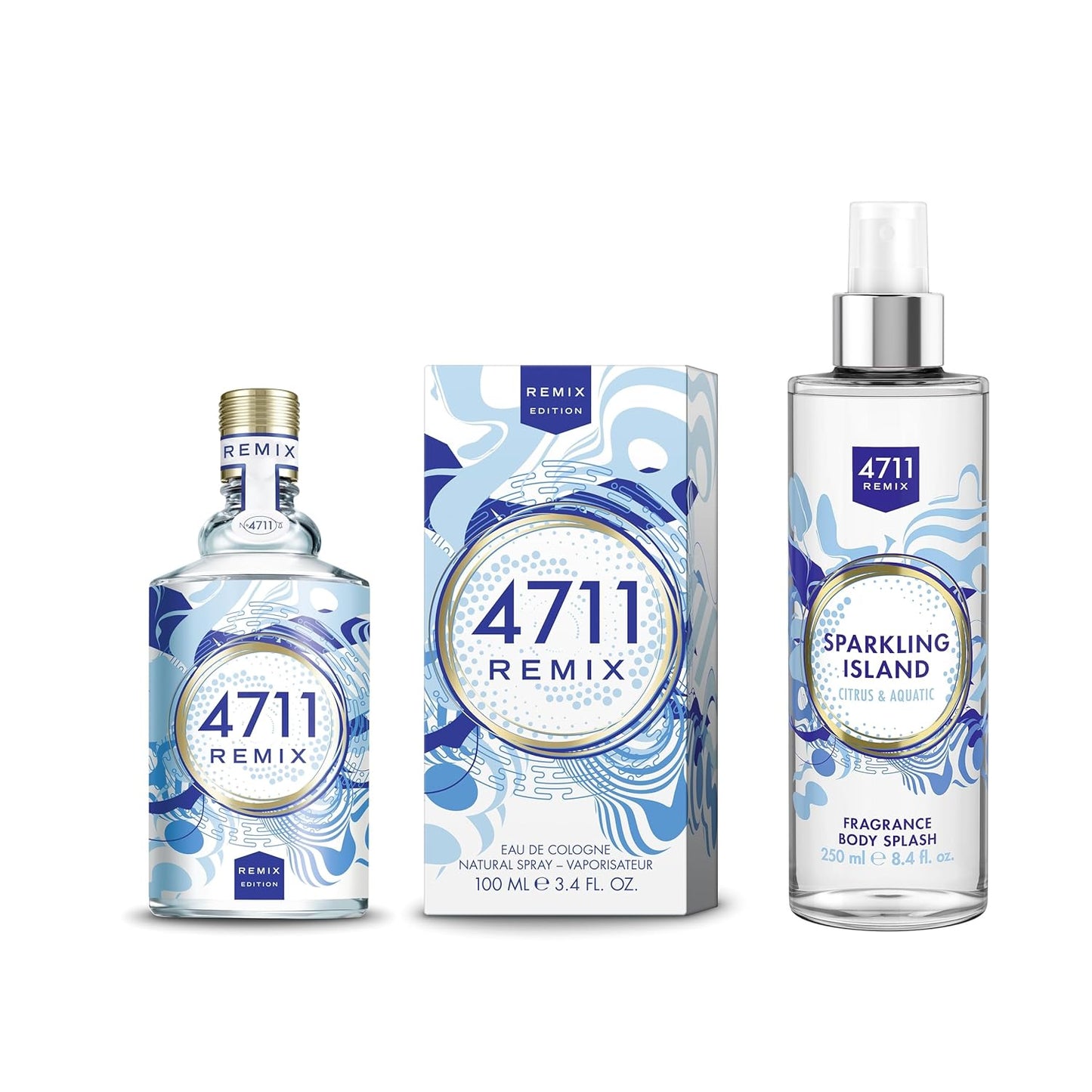 4711® Remix Sparkling Island I Body Splash - fruchtig - spritzig - sommerlich - die fruchtig-frische Limitte neu im prickelnden Mix! I 250ml Body Splash