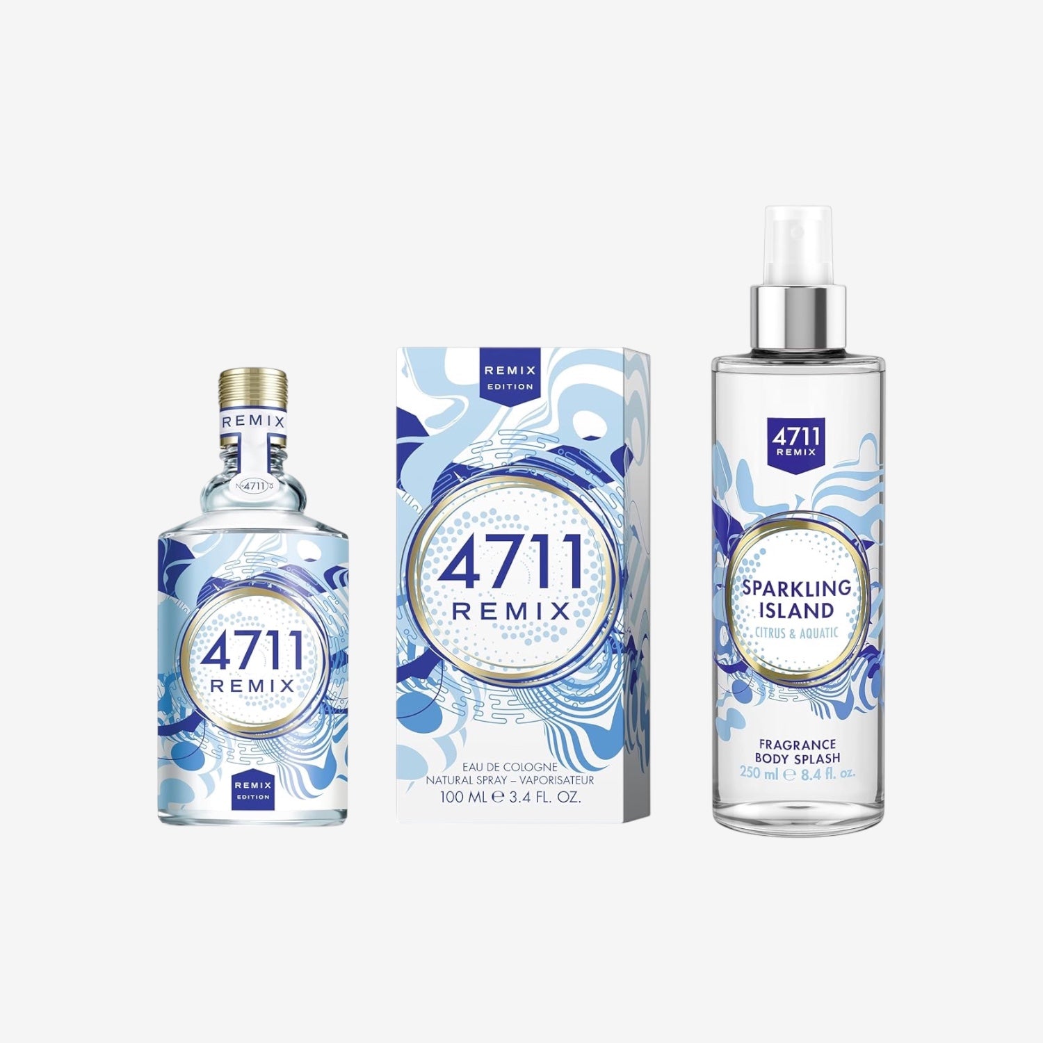 4711® Remix Sparkling Island I Body Splash - fruchtig - spritzig - sommerlich - die fruchtig-frische Limitte neu im prickelnden Mix! I 250ml Body Splash