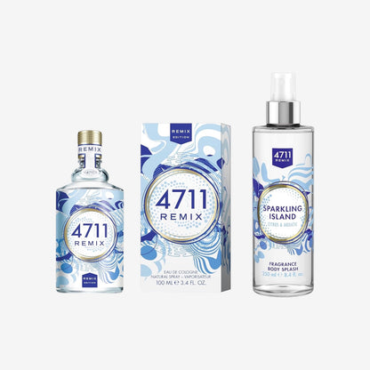 4711® Remix Sparkling Island I Body Splash - fruchtig - spritzig - sommerlich - die fruchtig-frische Limitte neu im prickelnden Mix! I 250ml Body Splash