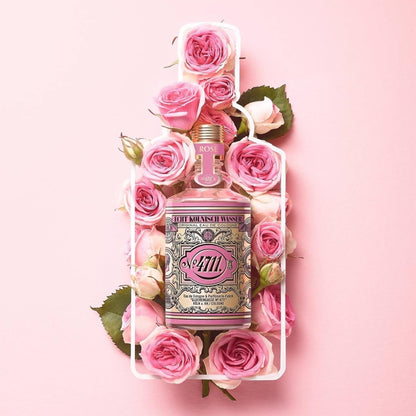4711® Echt Kölnisch Wasser I Floral Collection - ROSE - Eau de Cologne - florale Neuinterpretation der Ikone - romantisch – weiblich – sanft I 100ml Natural Spray Vaporisateur