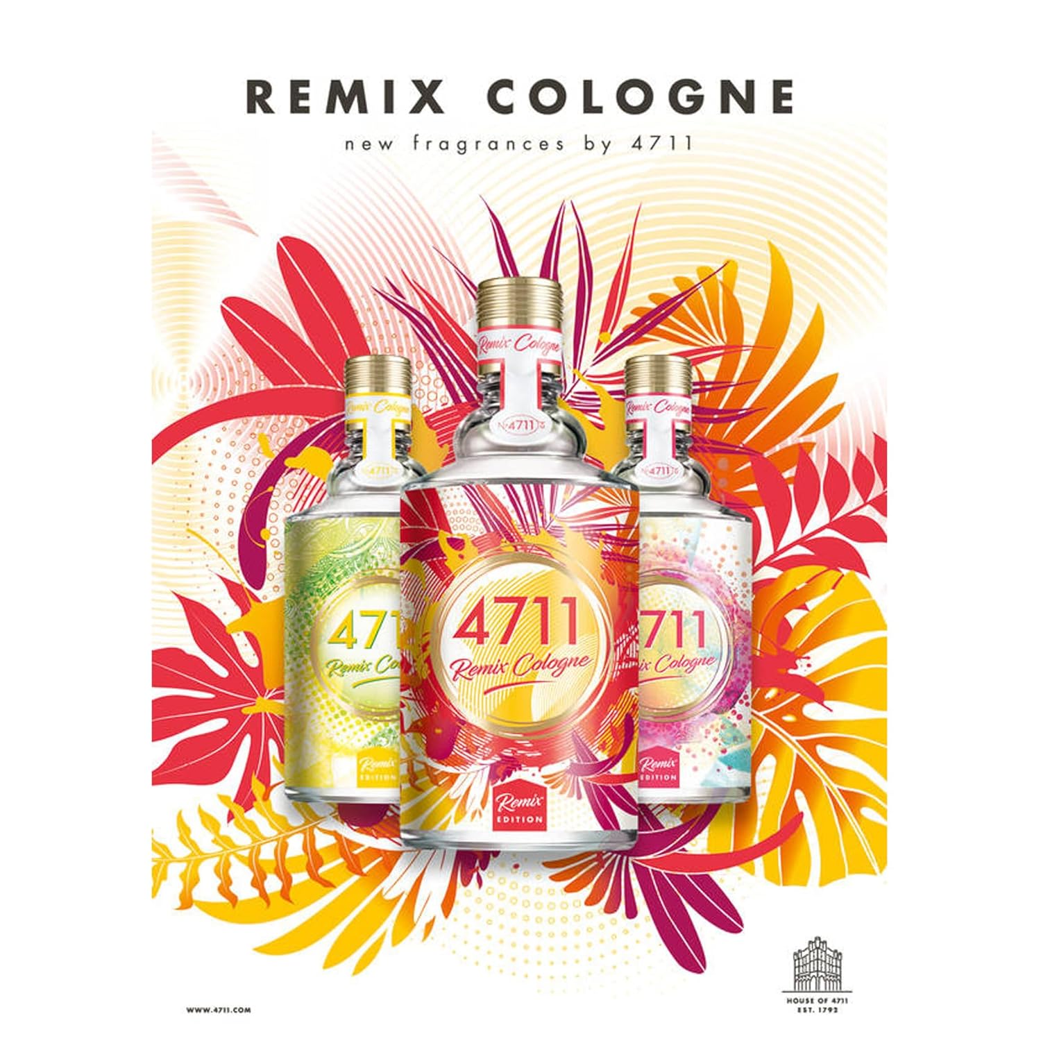 4711® Remix Cologne Grapefruit - Exotic Paradise | Eau de Cologne - zitrisch-fruchtiger Duft rund um die Grapefruit - spritzig frech ge-remixt! | 100ml Natural Spray Vaporisateur