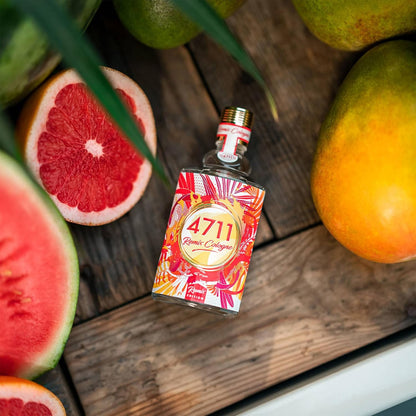 4711® Remix Cologne Grapefruit - Exotic Paradise | Eau de Cologne - zitrisch-fruchtiger Duft rund um die Grapefruit - spritzig frech ge-remixt! | 100ml Natural Spray Vaporisateur