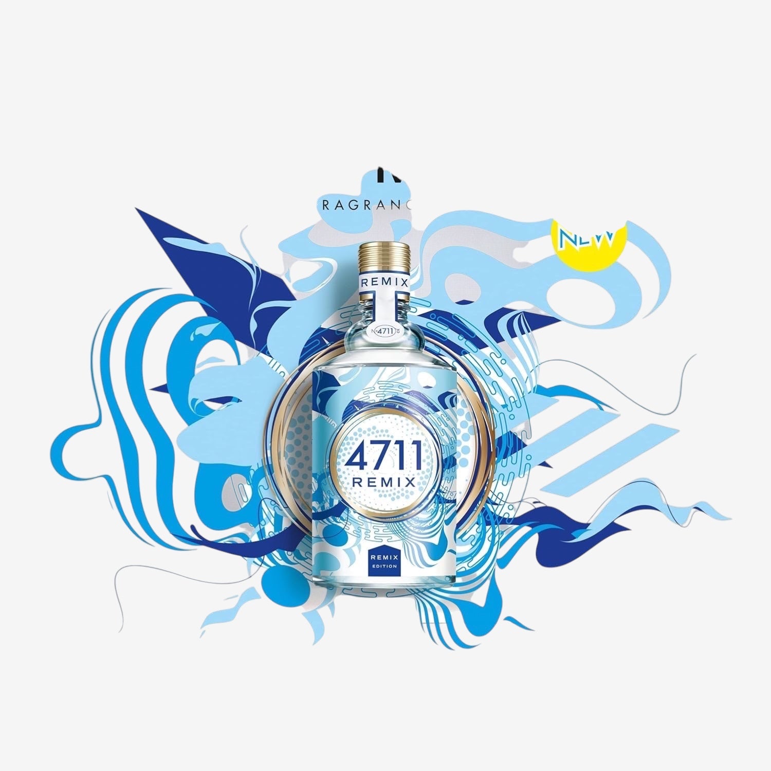 4711® Remix Cologne Limette - Sparkling Island I Eau de Cologne - fruchtig - spritzig - sommerlich - die fruchtig-frische Limitte neu im prickelnden Mix! I 100ml Natural Spray Vaporisateur