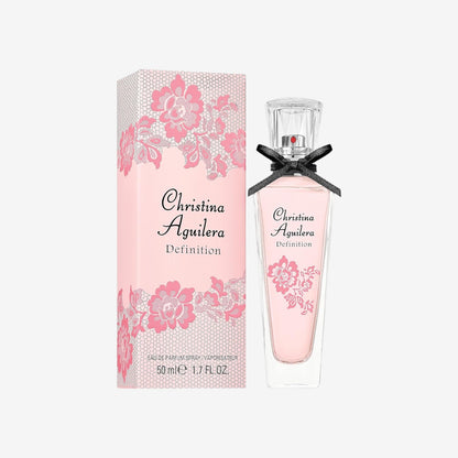 Christina Aguilera - Definition Eau de Parfum für Damen, Floraler Moschus-Duft, sizilianische Bergamotte, Vanilleorchidee & Moschus, kraftvolles, weibliches & lebhaftes Parfüm Spray für Damen, 50 ml