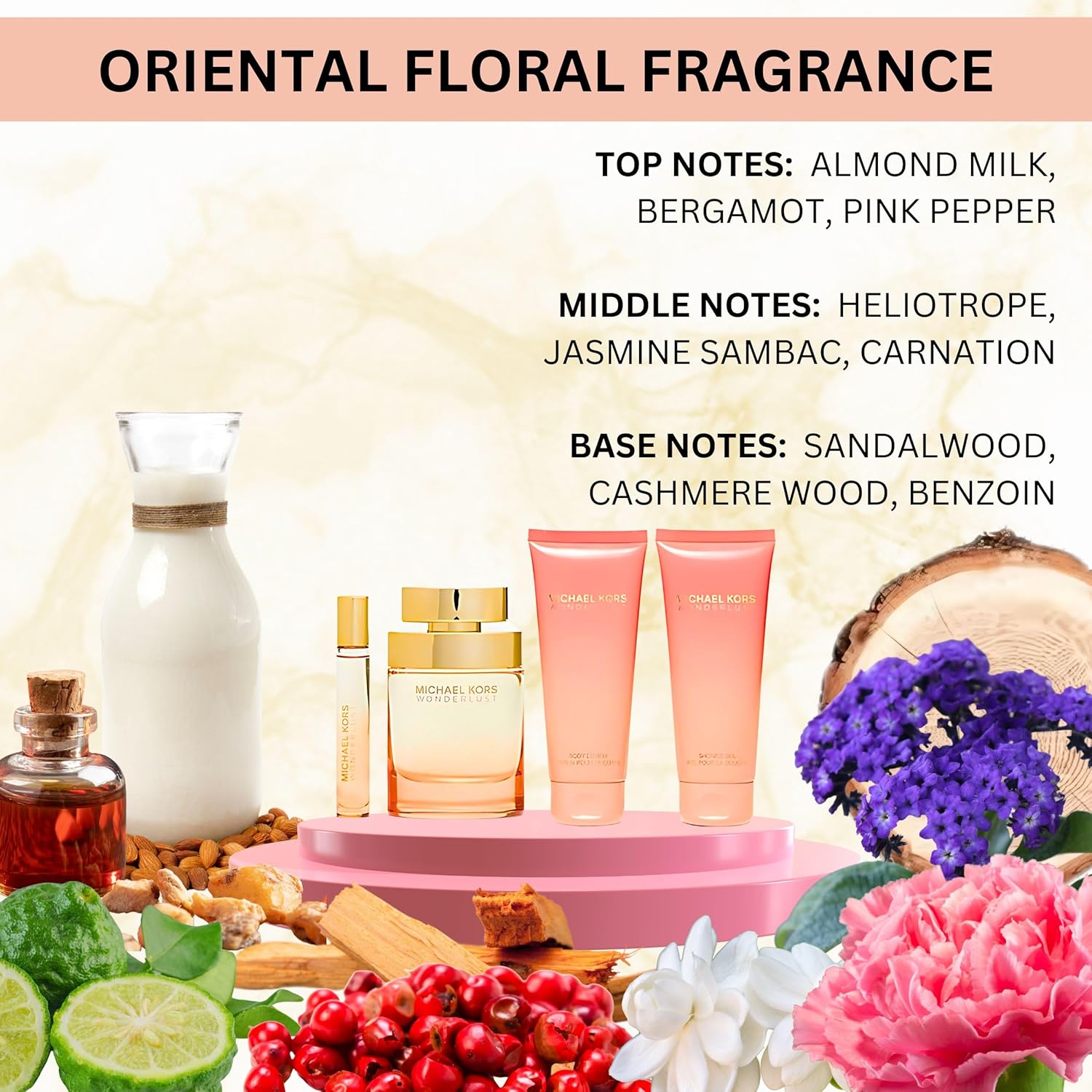 MICHAEL KORS Eau de Parfum 50ml & EDP 10ml + SG 100ml + BL 100ml