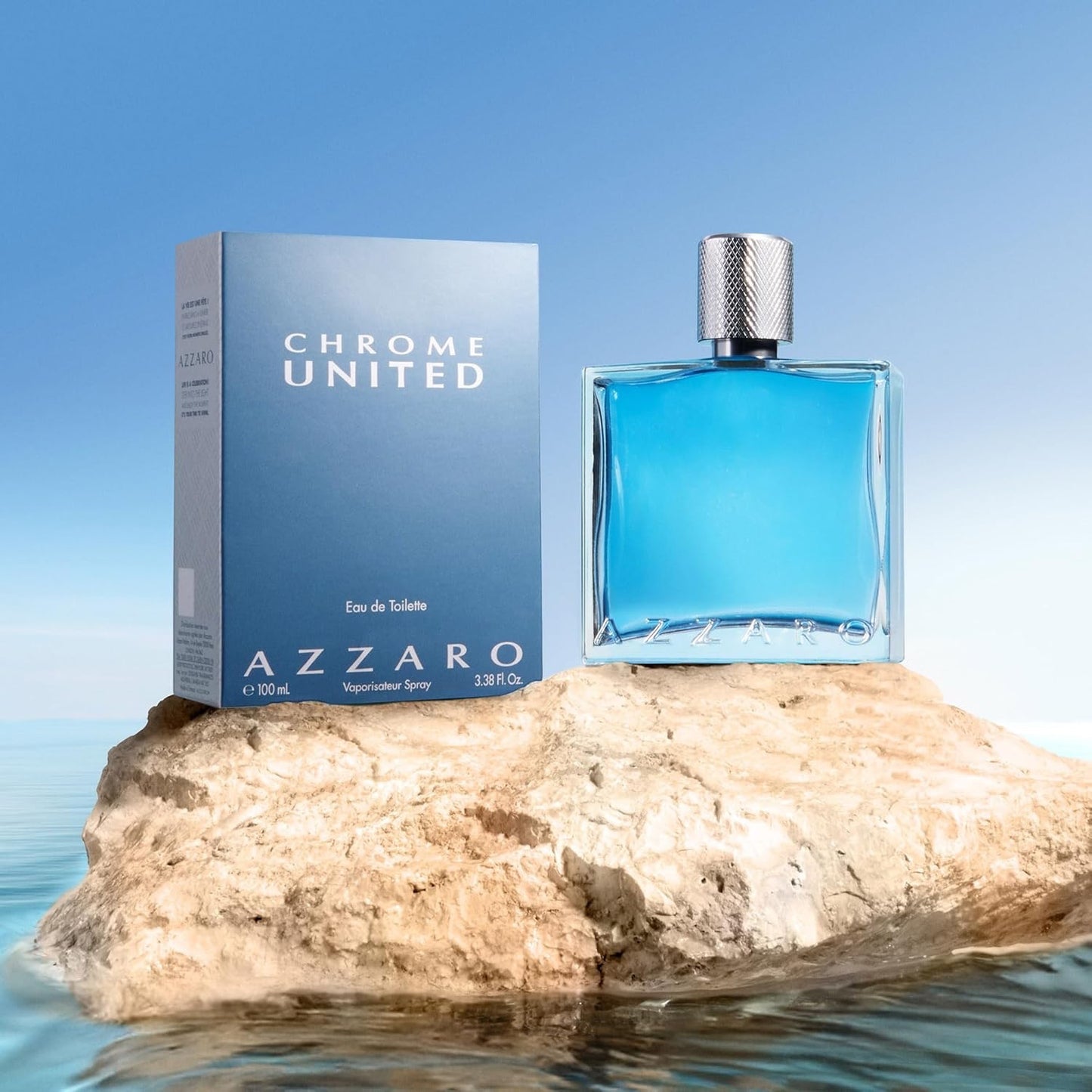 Azzaro Chrome United Eau de Toilette, Parfüm für Herren, Würzig-frischer Duft, 100 ml