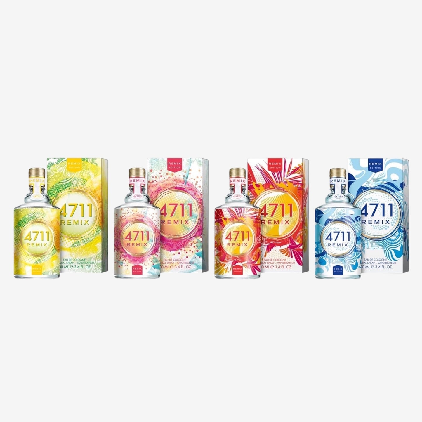 4711® Remix Cologne Limette - Sparkling Island I Eau de Cologne - fruchtig - spritzig - sommerlich - die fruchtig-frische Limitte neu im prickelnden Mix! I 100ml Natural Spray Vaporisateur