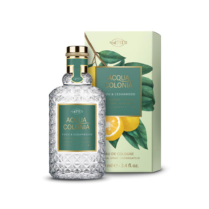 4711 Acqua Colonia® Yuzu & Cedarwood | Eau de Cologne - fokussierend - Wellness für die Sinne | 50ml Natural Spray