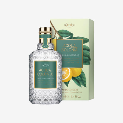 4711 Acqua Colonia® Yuzu & Cedarwood | Eau de Cologne - fokussierend - Wellness für die Sinne | 50ml Natural Spray