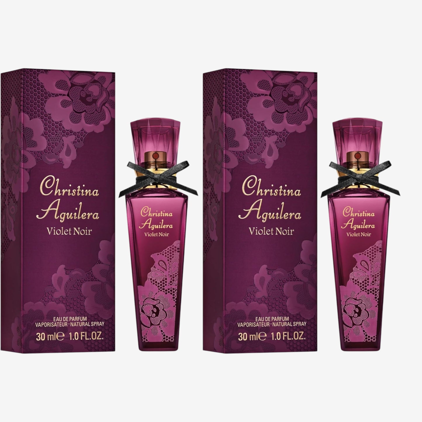Christina Aguilera - Violet Noir Eau de Parfum, Duft mit blumigen und fruchtigen Noten, Parfüm für Damen - 30 ml