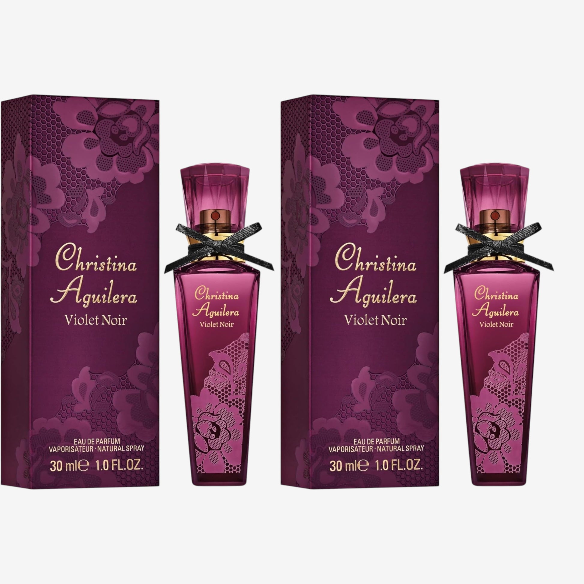 Christina Aguilera - Violet Noir Eau de Parfum, Duft mit blumigen und fruchtigen Noten, Parfüm für Damen - 30 ml